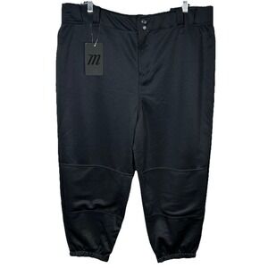 Marucci Fastpitch Softball Pants Women's 2XL Double-Knit MAFPPTEXL Black NWT